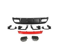 Car Rear Bumnper Diffuser Lip Spoiler for Mercedes Benz A-Class W176 A45 AMG 2013-2018,ABS/Carbon Fiber Auto Accessories,B-Red
