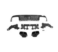 Car Rear Bumnper Diffuser Lip Spoiler for Mercedes Benz C-Class W205 upgrade Brabus style 2016-2021,ABS/Carbon Fiber Auto Accessories,A-carbon-Four doors