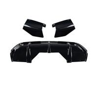 Car Rear Bumper Diffuser For BMW For X6 F16 Sport 2014-2019 Rear Bumper Bracket Lip Boot Side Spoiler Corner Cover Splitter(Glossy Black)