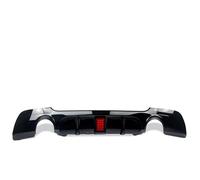 Car Rear Bumper Diffuser Lip For BMW 3Series E92 E93 330I Sport Rear Bumper Diffuser Lip Shiny Black Bodykits CAR(Double-sided w LED)