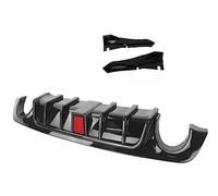 Car Rear Bumper Diffuser Lip For Infiniti Q50 2018 2019 2020 2021 2022 Rear Diffuser Bumper Spoiler Lip Lower Side Spoiler Guard Corner(Glossy Black)