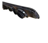 Car Rear Bumper Diffuser Lip For Nissan For Sentra For Sylphy 2020-2022 Car Rear Bumper Diffuser Dual Pipe Decoration With Led Lamp Body Kit Tuning(Black M)