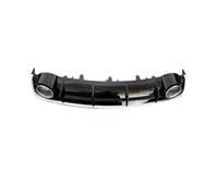 Car Rear Bumper Diffuser Lip Spoiler Compatible With Audi A6 S-line S6 Hatchback Avant Touring 2015-2018 Not RS6 Guard(Sliver)