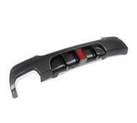 Car Rear Bumper Diffuser Lip Spoiler Protector W/Brake Light For BMW E92 E93 325i 2007-2013 Tail Fin(Carbon Fiber Look)