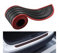 Car Rear Bumper Guard Protector Strip for Hyundai Kona Hybrid SX2 2024 2025,Anti-Scratch Non-Slip Rubber Rear Bumper Protector Trunk Door Sill Plate Accessories,104cmx9cm-B/Red