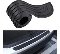 Car Rear Bumper Guard Protector Strip for Seat Arona 2017-2023,Anti-Scratch Non-Slip Rubber Rear Bumper Protector Trunk Door Sill Plate Accessories,104cmx9cm-A/Black