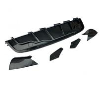 Car Rear Bumper Lip Diffuser ABS Carbon Fiber Rear Diffuser for Tesla for Model Y 2021+ Bumper Extension Lip Spoiler Car Bodykits(Carbon look)