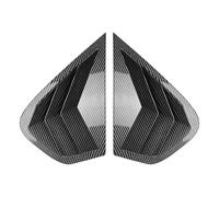Car Rear Bumper Lip Diffuser Abs Material Car Side Rear Window Louver Paste Type Is Suitable Spoilers For BMW X6 E71 E72 2008-2014(Carbon Fiber)