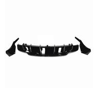 Car Rear Bumper Lip Diffuser Car Rear Bumper Lower Diffuser Splitter with Side Boot Corner Guard For Tesla For Model 3 2017-2023(Glossy Black)