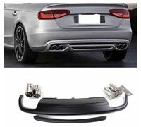 Car Rear Bumper Lip Diffuser for Audi A4 B9 Standard Sedan 4 Door Only 2013-2016, ABS Diffuser Rear Spoiler Lip Splitter Spoilers Anti-Crash Protector Wing Accessories