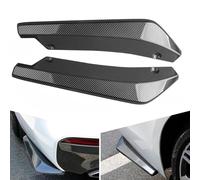 Car Rear Bumper Lip Diffuser for Ford Fiesta mk8 ST 2018-2022 2023,2Pcs Rear Spats Bumper Corner Lip Spliter Canard Protector Wrap Angle Spoiler Accessories,B/Carbon Black
