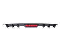 Car Rear Bumper Lip Diffuser For JETTA MK6 .5 MK7 Car Rear Bumper Diffuser Lip W/Tail Brake Stop Light Splitter Spoiler Shark Fin Kit(Carbon Fiber)