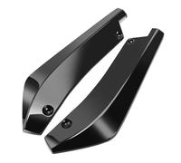 Car Rear Bumper Lip Diffuser Splitter for AAA, 2 Pcs Wrap Angle Spoiler Side Fin Scratch Protector, Car Accessories,Bright Black