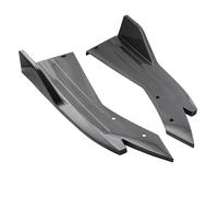 Car Rear Bumper Lip Diffuser Splitter for Audi RS 6 Avant (4B,C5) 2002 2003 2004 2005 2006, 2 Pcs Wrap Angle Spoiler Side Fin Scratch Protector, Car Accessories,Carbon Fiber Black