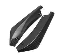 Car Rear Bumper Lip Diffuser Splitter for Nissan Z RZ34 2022 2023 2024 2025, 2 Pcs Wrap Angle Spoiler Side Fin Scratch Protector, Car Accessories,Carbon Fiber Black