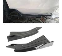 Car Rear Bumper Lip Spoiler for VW Fox Latin America 2015-2024 2025, 2 Pcs Rear Corner Rear Llip Diffuser Spoiler Side Fin Scratch Protector, Car Accessories,Carbon Fiber Black