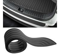 Car Rear Bumper Protector, Bumper Protector Strip,Heavy Duty Anti-Scratch Guard Strip, Universal Trunk Protection Cover for SUV Pickup Van, Easy Install Black Exterior Accessory (Black)