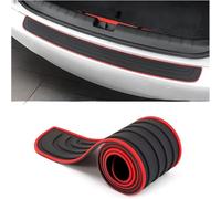 Car Rear Bumper Protector Cover for Ford Kuga Puma S-max ST Line,Strip Rubber Bumper Protector Strip Anti-Scratch Rear Bumper Guards Sill Plate Scuff Sticker,B/Red-90cm*7cm