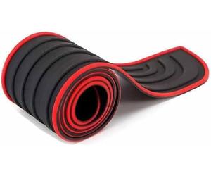 Car Rear Bumper Protector for SEAT TARRACO FR 2019 2020 2021 2022 2023 2024 2025 2026, Trunk Door Anti-Scratch Anticollision Mouldings Tailgate Guard Accessories,Black-Red-104cm*9cm