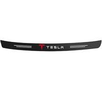 Car Rear Bumper Protector for Tesla Model S/Model X/Model Y, Auto Rear Trunk Door Sill Guard Sticker Plate Accessories Rear Bumper Protector Strip,100cm x 9cm