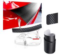Car Rear Bumper Protector for VW Passat Variant Typ B6/3C ab Bj.2005-2010, Rear Bumper Protector Strip Carbon Fiber Trunk Sill Protector for Threshold Protection,104CM