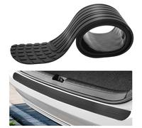Car Rear Bumper Protector Strip,Anti-Scratch Rubber Rear Bumper Guard,Flexible Car Trunk Protection Strip Sticker,Non-Slip Trunk Door Entry Guards Accessory Trim Cover for Pickup Truck SUV (Black)