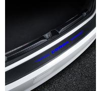 Car Rear Bumper Protector Strip for Op-el Corsa B C D E F, Anti-Scratch Carbon Fiber Trunk Sill Plate Strong Sticky Sticker Decorative Styling Accessories,Blue