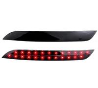 Car Rear Bumper Reflector For BMW F10 F11 F18 5-series 520d 520i 523i 525d 528i 530d 530i 535d 535i 550i 2009-2014 LED Rear Bumper Reflector Light 2Piece(2Piece black LENS)