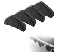 Car Rear Bumper Spoiler 4 PCS Car Rear Bumper Lip Spoiler Diffuser Fins Shark Fin Wings Trim Covers Fin Diffuser, for Ford Fiesta MK7 2009-2025,A-Black