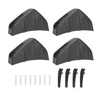 Car Rear Bumper Spoiler | 4pcs PVC Diffuser Fin Lip Kit | Easy Install Upgrade for Sedan/SUV/Hatchback | Universal Auto Accessory
