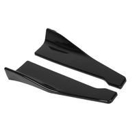 Car Rear Bumper Spoiler Lip Carbon Fiber Wing Trim Protection Anti-crash Diffuser Side Skirt Wrap Angle Splitter 2PCS Universal Rear Bumper Diffuser Splitter