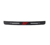 Car Rear Bumper Trunk Door Sill Edge Carbon Fiber Sticker Protectors Compatible with for Ford ST line Focus 2 3 Fiesta Mondeo Explorer Transit Puma Kuga MK2 Mk3 Mk4 Rear Boot Bumper Guard Strips