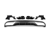 Car Rear Diffuser Bumper For Benz For W205 For C200 For C300 Sedan 15-18 Rear Bumper With Exhaust Tips(Spoiler)