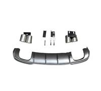 Car Rear Diffuser Bumper PP Rear Bumper Lip Diffuser Exhaust Spoiler For A3 S3 Sline 2017 2018 2019 Car Styling(Sport Sedan)
