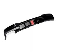 Car Rear Diffuser Bumper Rear Bumper Diffuser LED Brake Light For BMW E90 E91 323i 325i 328i 335i 2005-2011 Sport Splitter Body Kit Spoiler Gloss Black(Dual Outlet)