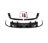 Car Rear Diffuser Bumper Rear Bumper Diffuser Lip For Accord 2018 2019 2020 2021 2022 Gloss Black Boot Bracket Splitter Spoiler W/LED Brake Lamp Body Kit