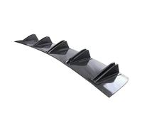 Car Rear Diffuser Shark Fins Bumper Splitter Chin Spoiler Lip Black Shunt Rear Bumper Lip For Volvo S40 S60 S70 V50(Carbon Fiber Look)