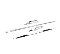 Car Rear Door Bottom Chrome Trim Tail Bumper Strips Sticker Cover For Toyota For Camry XV70 LE XLE 2018-2023(A and B 4pcs)