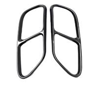 Car Rear Exhaust Pipe Cover For Audi For A4 B9 2019 Auto Tail Throat(Black)