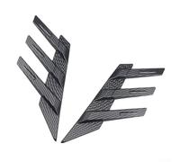Car Rear Glass Sticker with Side Splitter Trim and Louver Sunshade Functionality for Various Vehicle Types (Carbon fiber look)