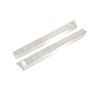 Car Rear Inner Door Bumper Tail Prevent Scuff Plate Sill Guard Cover Trim For Land Rover For Discovery 5 L462 2017-2021(Silver)