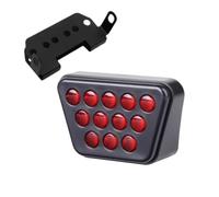Car Rear Light 12V Pilot Light Led Tail Brake Lights | Rear Tail Flash Auto Warning Reverse Stop Safety Lamps DRL For Car Motorcycle(Red)