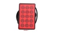 Car Rear Light 3rd Brake LED Tail Lights | Car Motorcycle 15 LED Rear Safety Lamps ABS Auto Reverse Stop DRL 12V Warning Pilot Light(Red a)