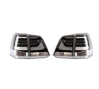 Car Rear Light Assemblies 1 Pair For Land Cruiser 2008 2009 2010-2015 LED Taillight Assembly Rear Running Light + Brake + Reverse + Dynamic Turn Signal Rear Tail Light Lens(B)