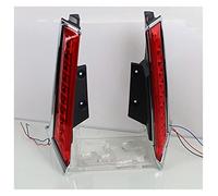 Car Rear Light Assemblies 1 Set LED DRL Rear Bumper Tail Light Fog Lamp Brake Lights For Nissan For Xtrail For X-trail For X Trail For Rogue 2014-2020 Rear Tail Light Lamp Lens(Chrome,2 Function)