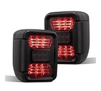 Car Rear Light Assemblies 2Pcs/Pair LED Lights Auto Rear Brake Tail Lamps Led Reverse Lamp For Jeep For Gladiator JT 2020 2021 2022 US,EU Version Rear Tail Light Lens