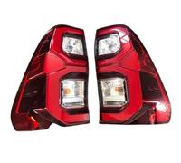Car Rear Light Assemblies Auto Rear Lights Turn Signal Reverse Brake Light Lamp For Toyota For Hilux For Revo For Rocco 2016-2023 Tail Lamps Working Light Tail Light Lamp Lens(Red)