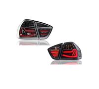 Car Rear Light Assemblies For BMW E90 325i 328i 3-Series Sedan 2006-2012 Modify The Brake Lights Reverse The Lights Turn Signal Taillight Assembly(09-12 black RED)