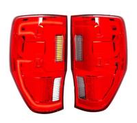 Car Rear Light Assemblies For Ranger For Wildtrak XLT XLS XL T6 T7 2019 2020 2021 2022 Tail Lamps Turn Signal Rear Running Brake Reverse Lights Tail Light Lamp Lens(Red Shell B)