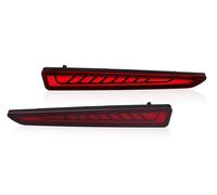 Car Rear Light Assemblies For Toyota For Raize 2019 2020 2021 2022 LED Rear Bumper Reflector Light Auto Brake Warning Lamp Turn Signal Fog Car Accessories 12V Tail Light Lamp Lens(Red A)